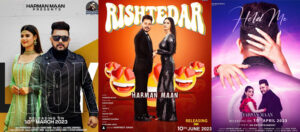 Harman Maan look, hold me and rishtedar posters